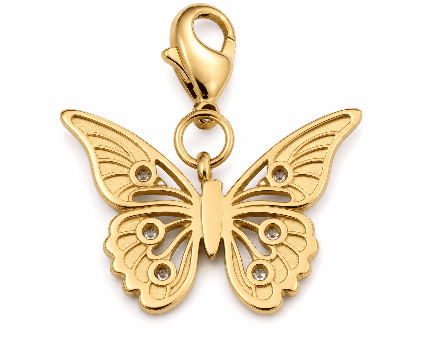 AeroFiligree Gold Butterfly Charm 4