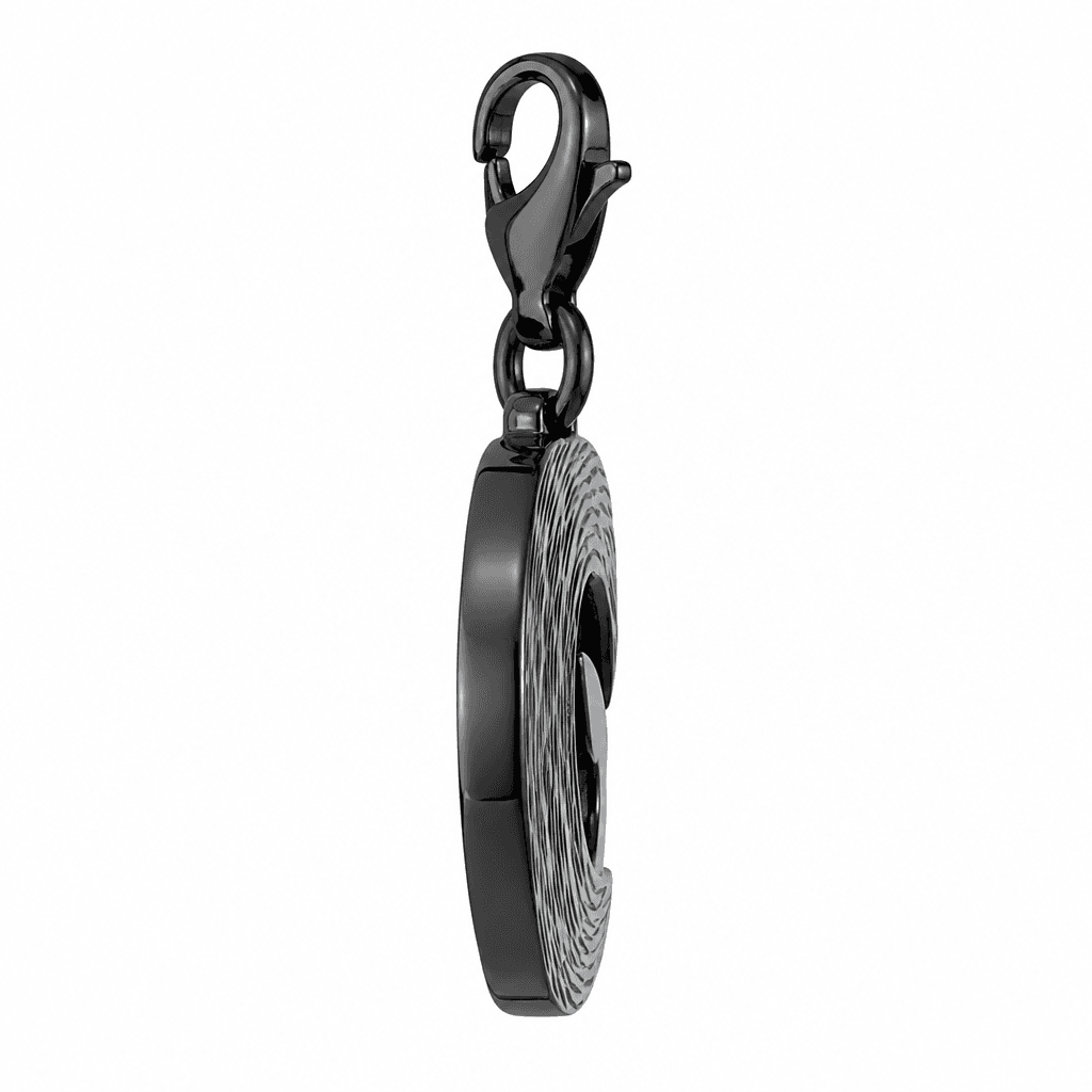 AquaWhorl Wave Charm - 316L Stainless Steel 2