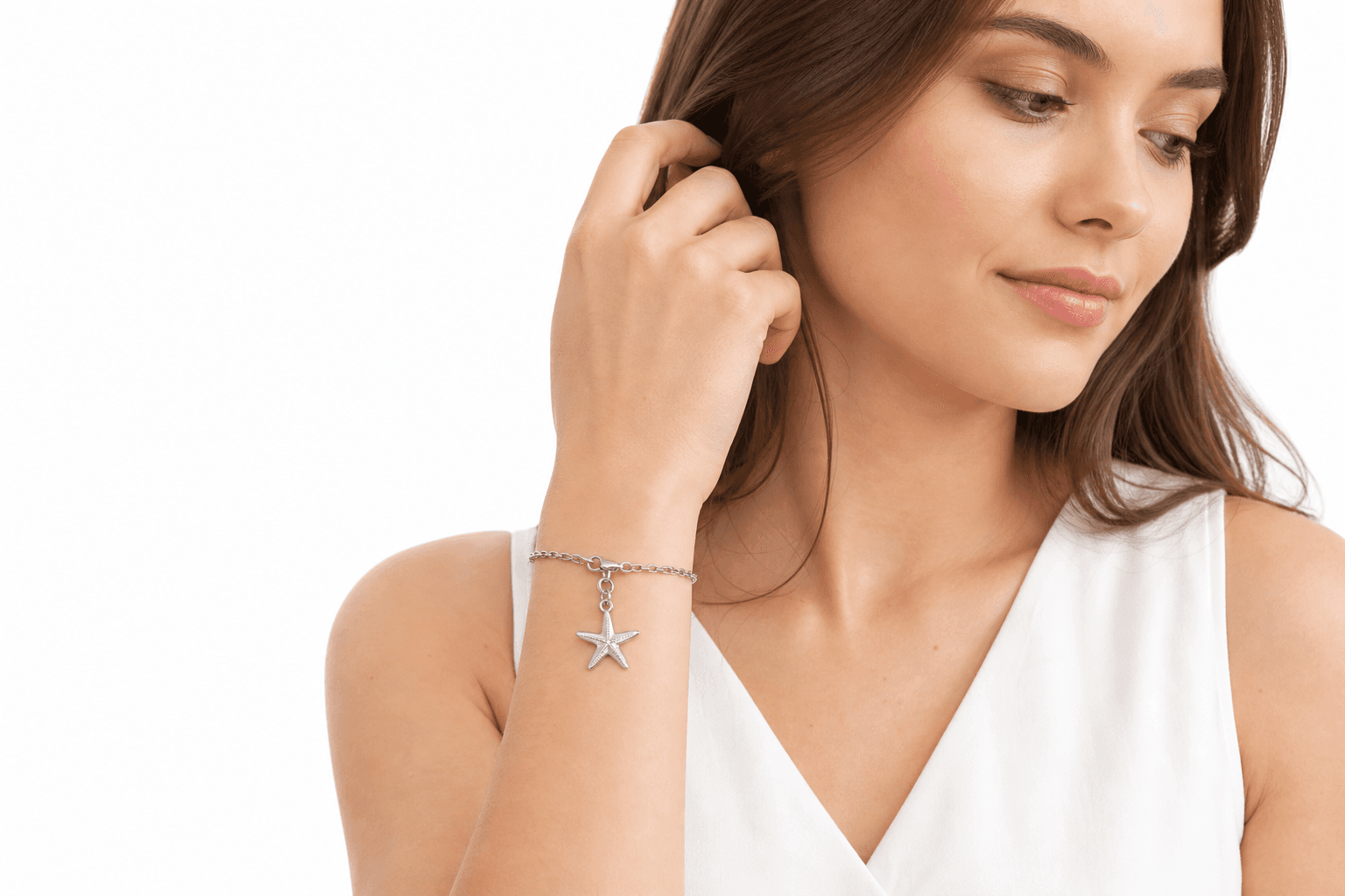 Sea Starwave Charm 316L Stainless Steel Star Charm 5