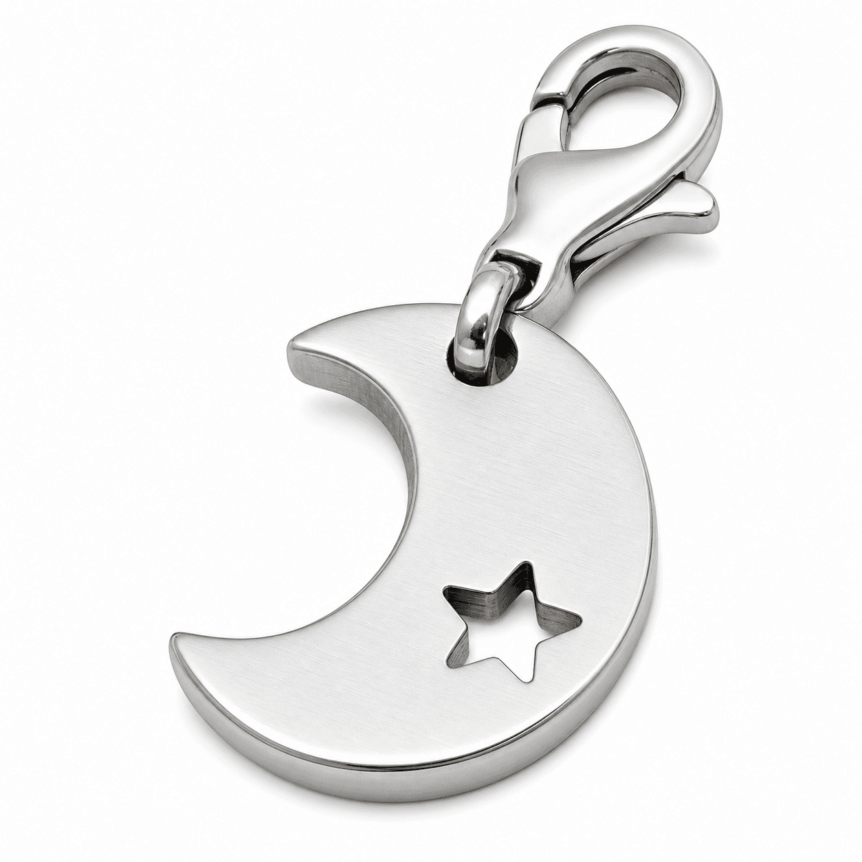 Nocturnal Lattice Crescent Charm 3