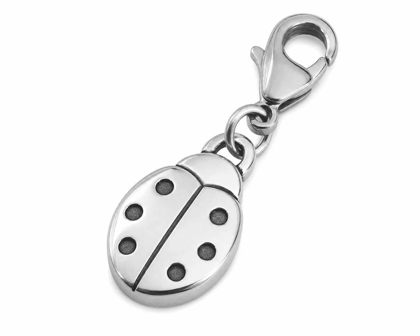 Crimson Bloom Ladybug Charm