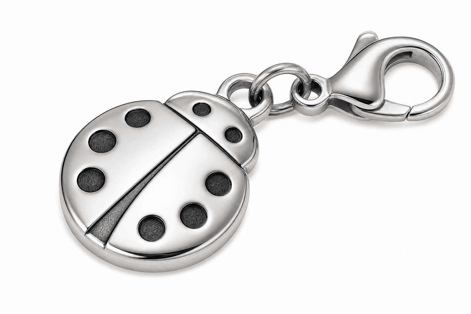 Crimson Bloom Ladybug Charm 3