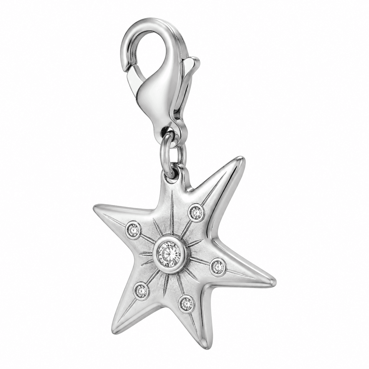 Nebula Spiral Charmed Star 316L Stainless Steel Charm 4
