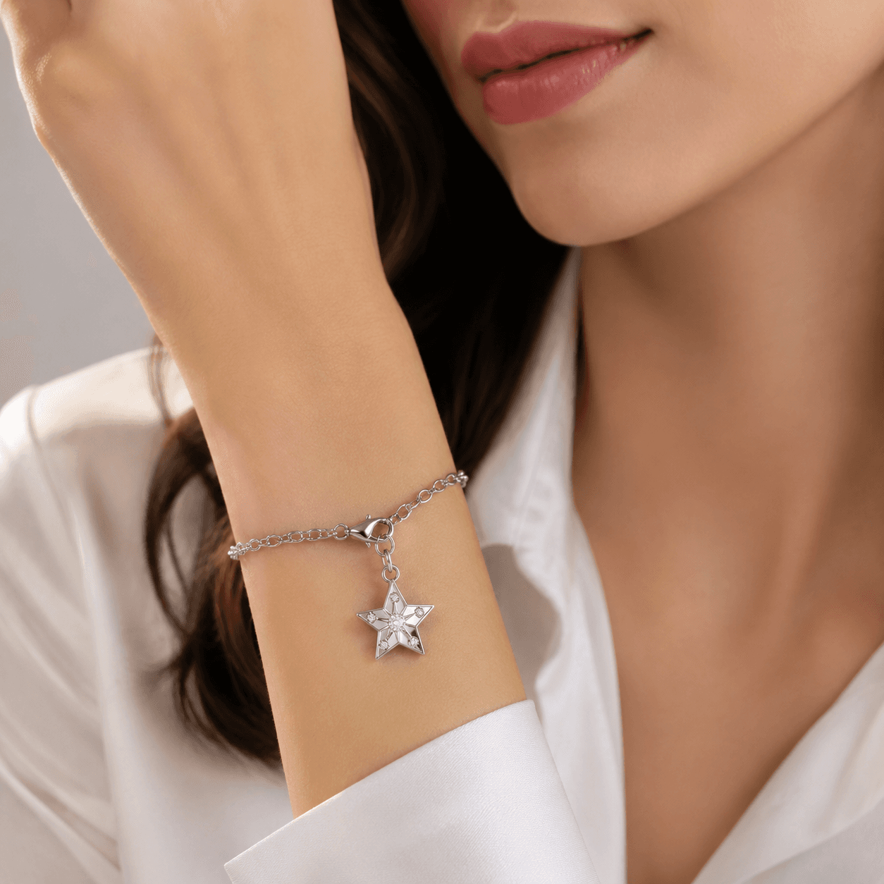 Nebula Spiral Charmed Star 316L Stainless Steel Charm 5