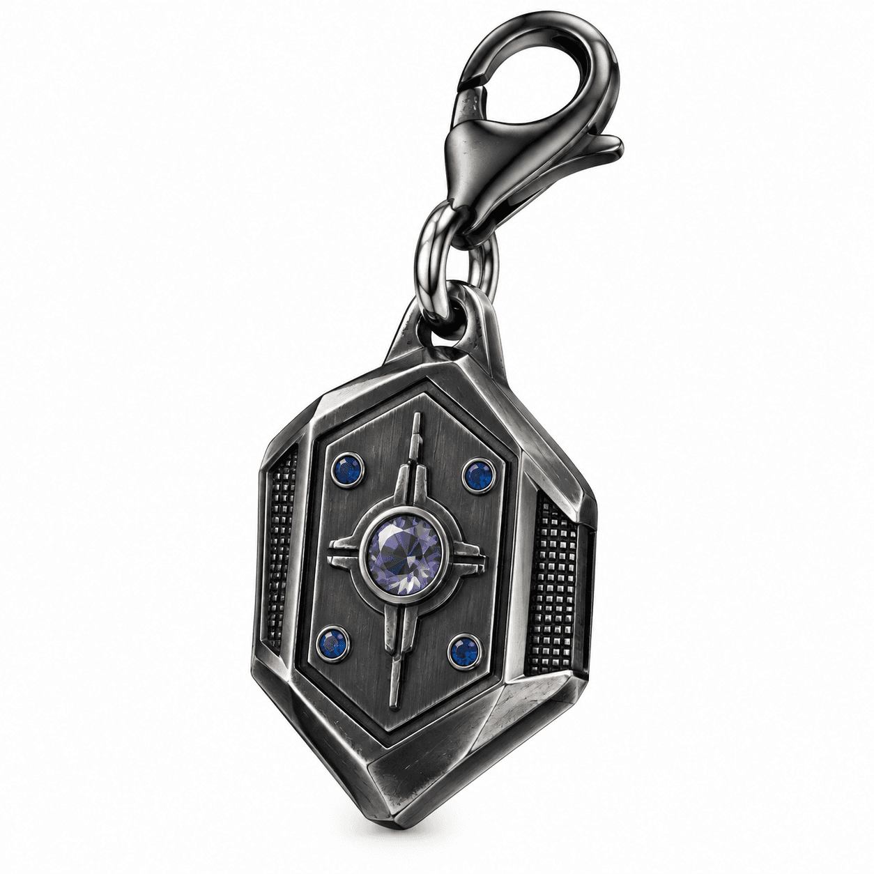 Shadow Galaxy Outlaw Spiral 316L Stainless Steel Charm
