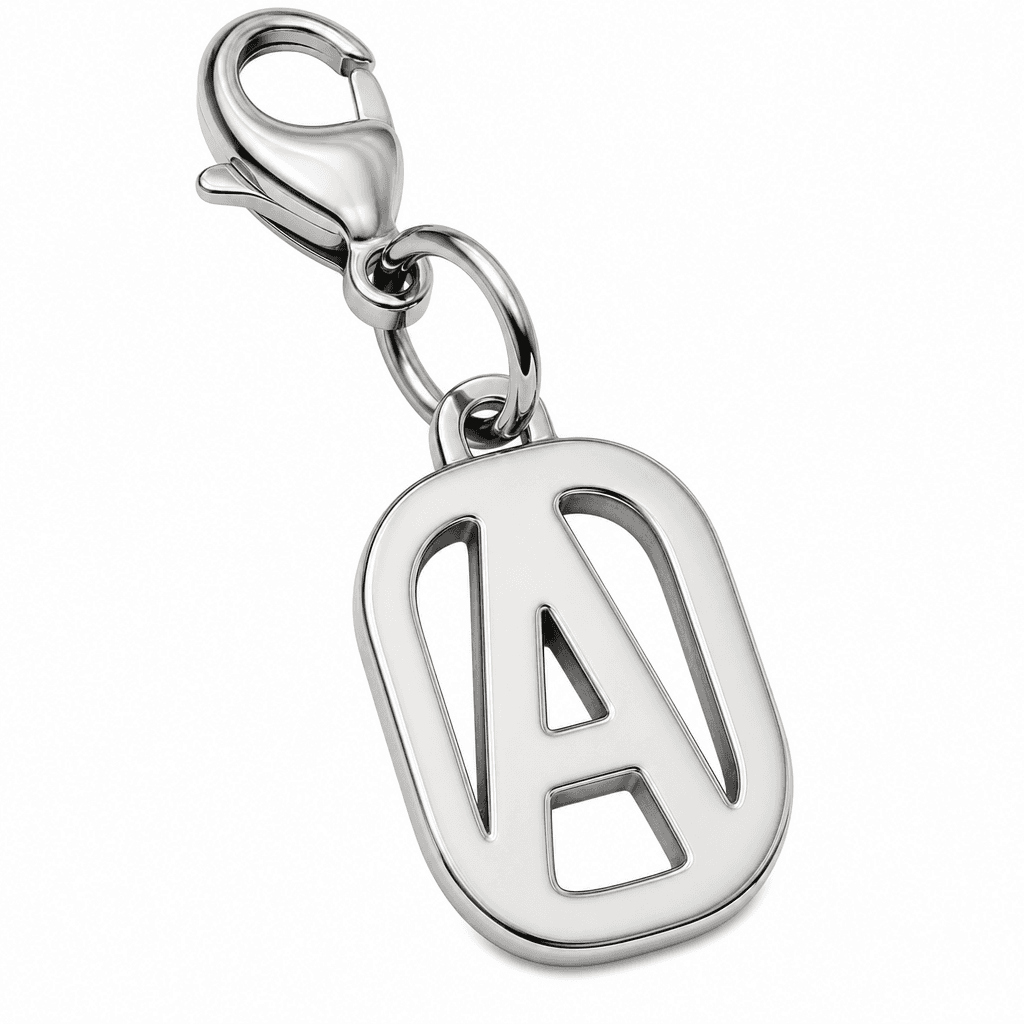 GlyphGrid Hex Monogram Charm