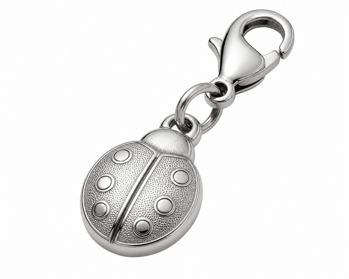 Ladybug Bloom Charm - 316L Stainless Flower Charm