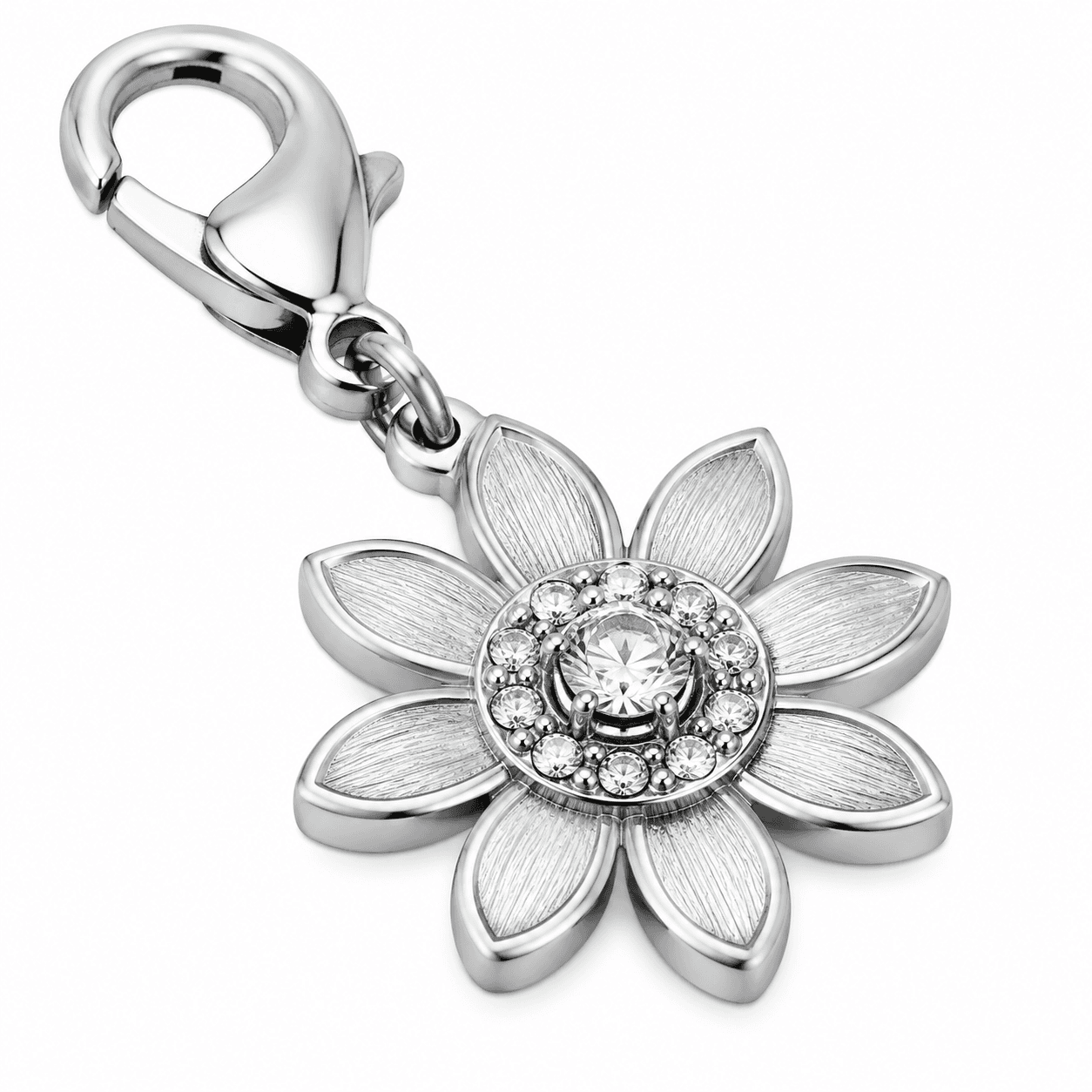 Noir Daisy Openwork Charm (316L Stainless Steel)