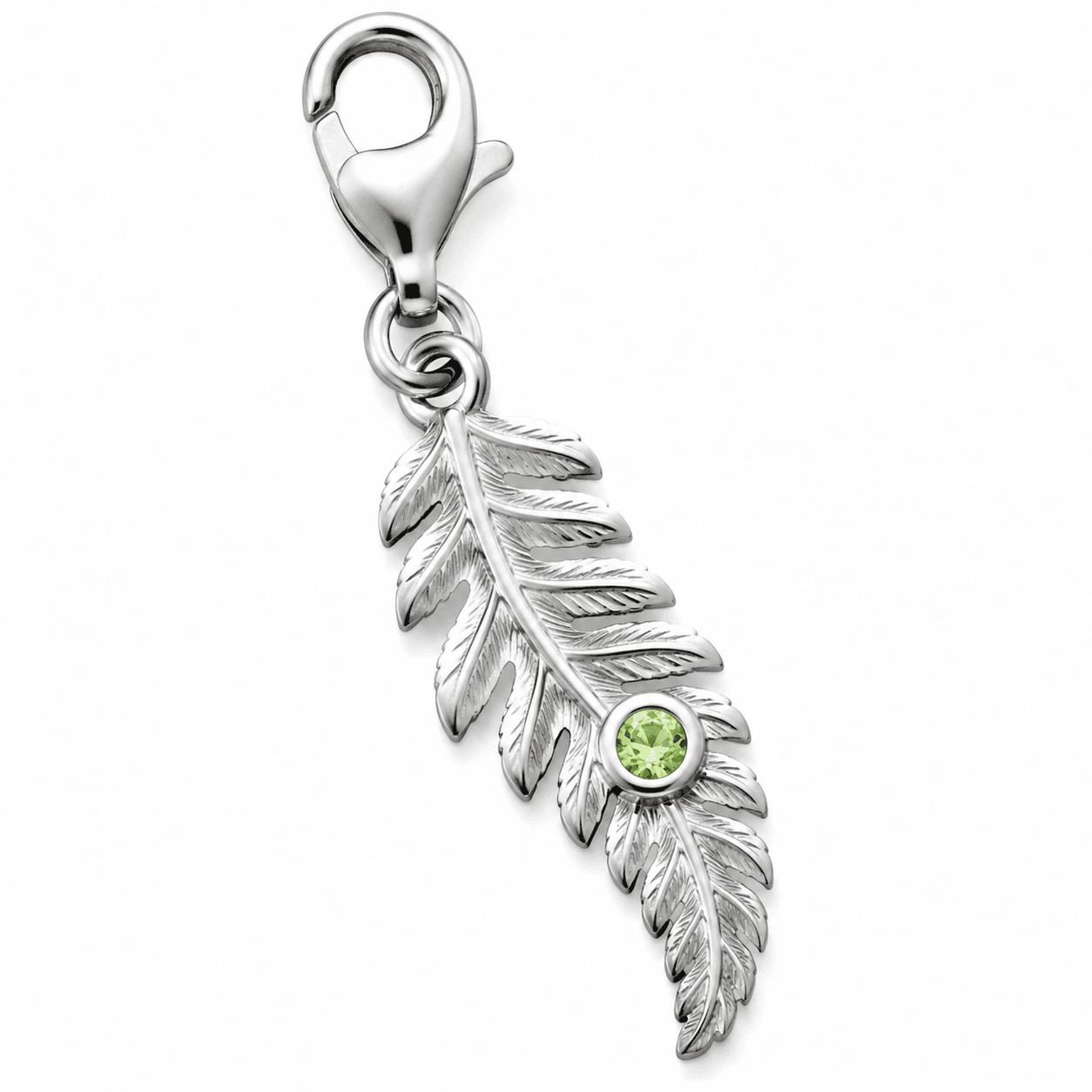 Two-Tone Micro-Fern 316L Stainless Steel Charm