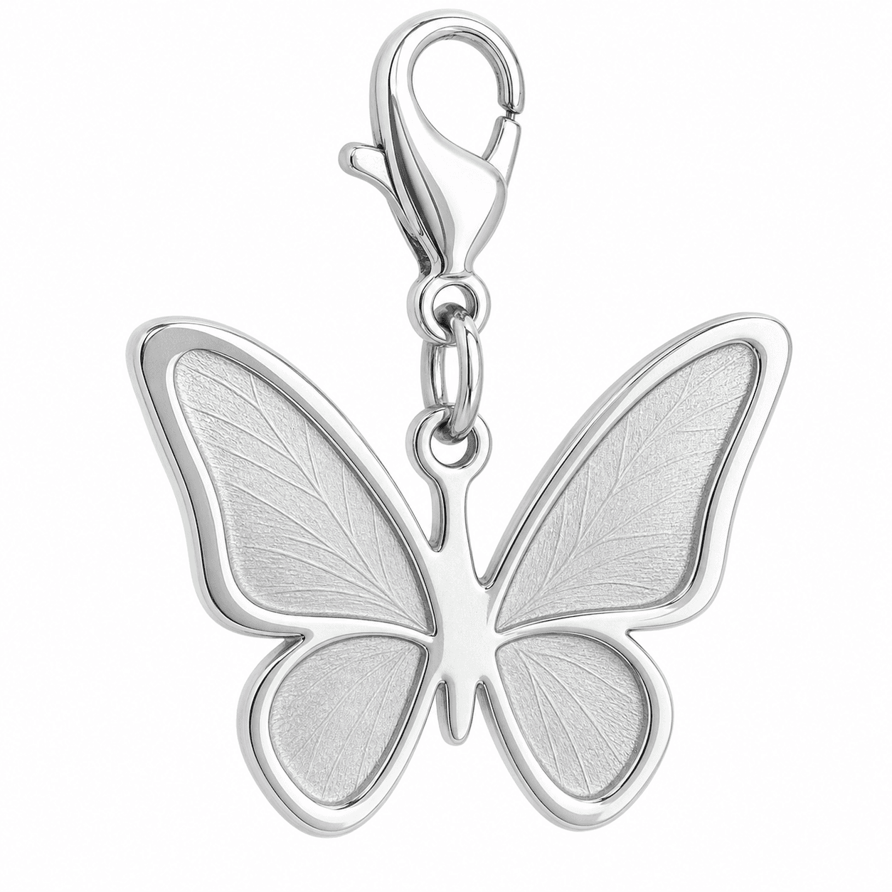 Emerald Veil Flutter 316L Stainless Steel Charm