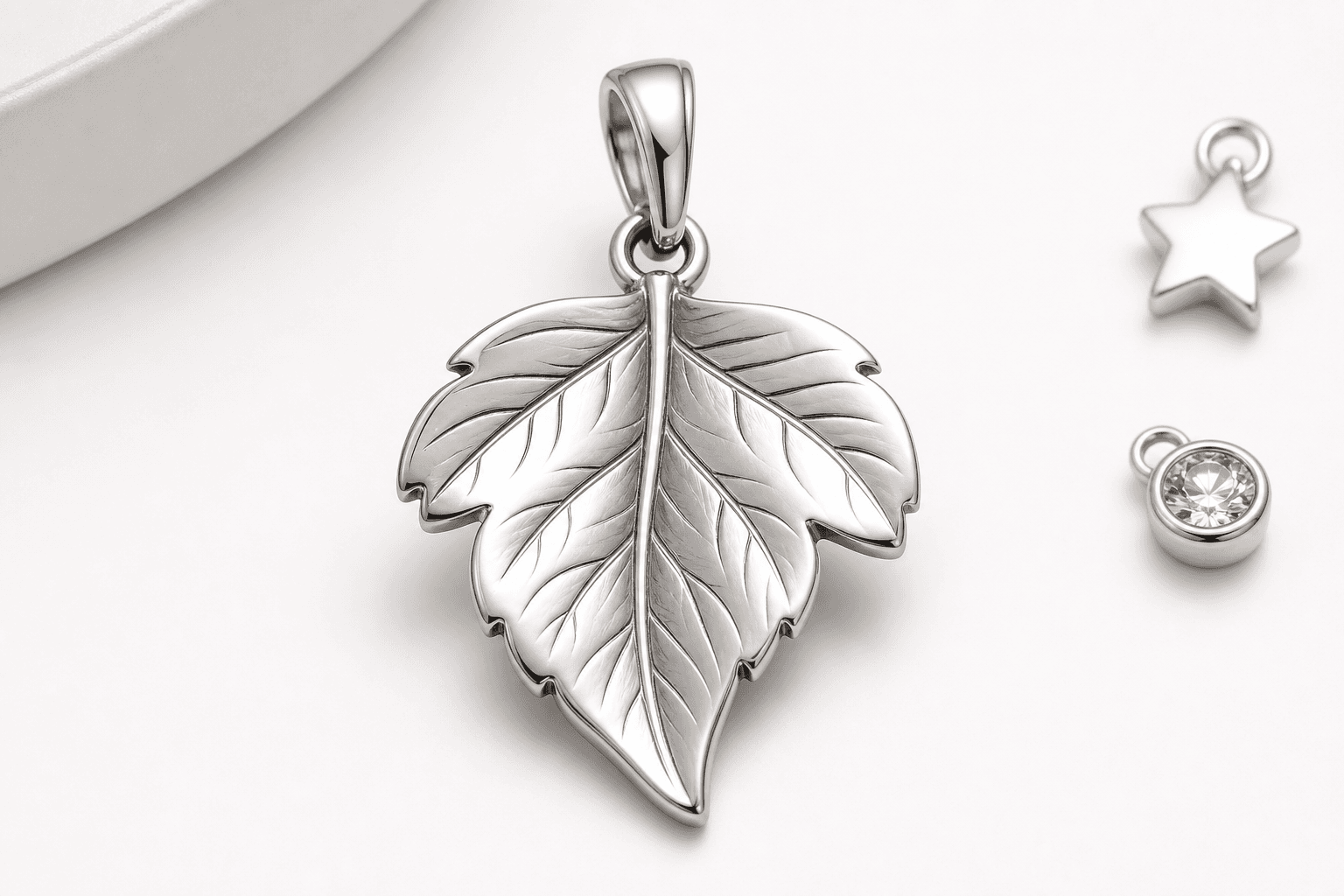 316L Leaf Charm for B2B: Nature Botanical Case Study