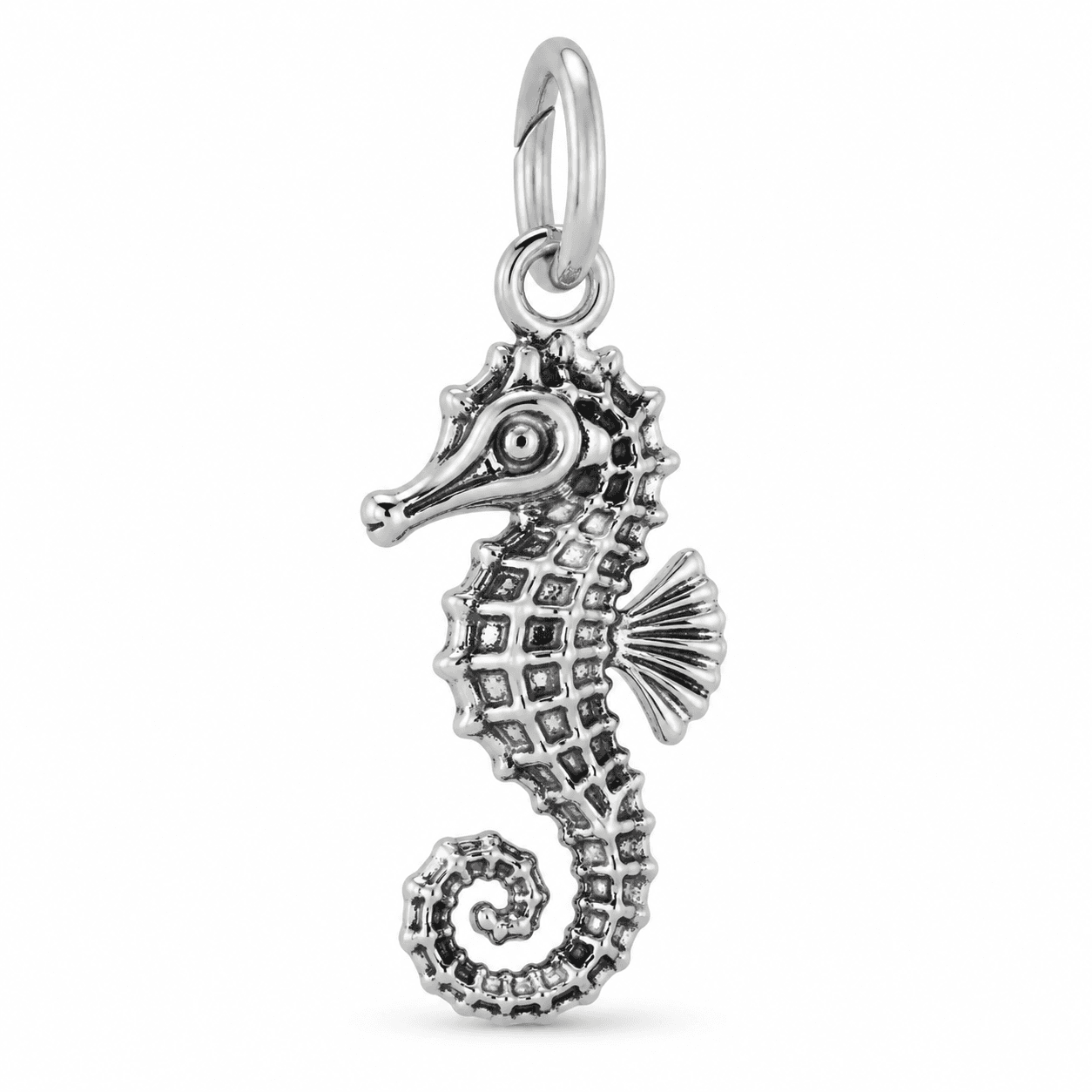 Ocean Life Stainless 316L Seahorse Charm: Wholesale Boutique