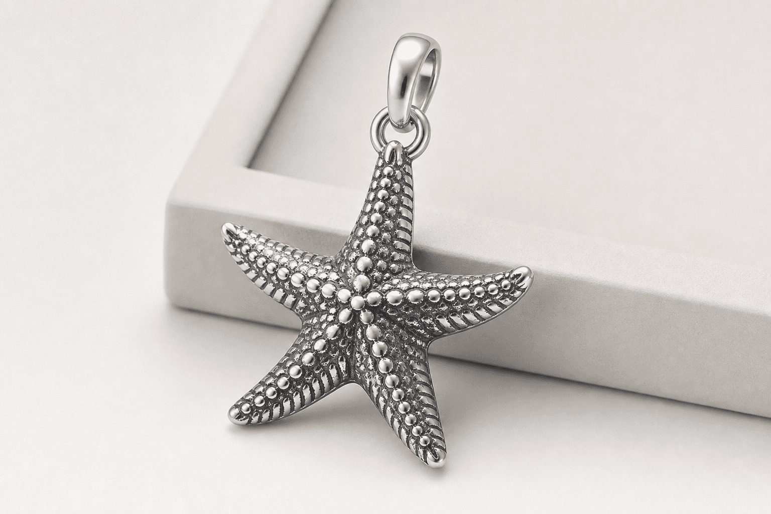 Case Study: Ocean life stainless steel starfish charm 316l