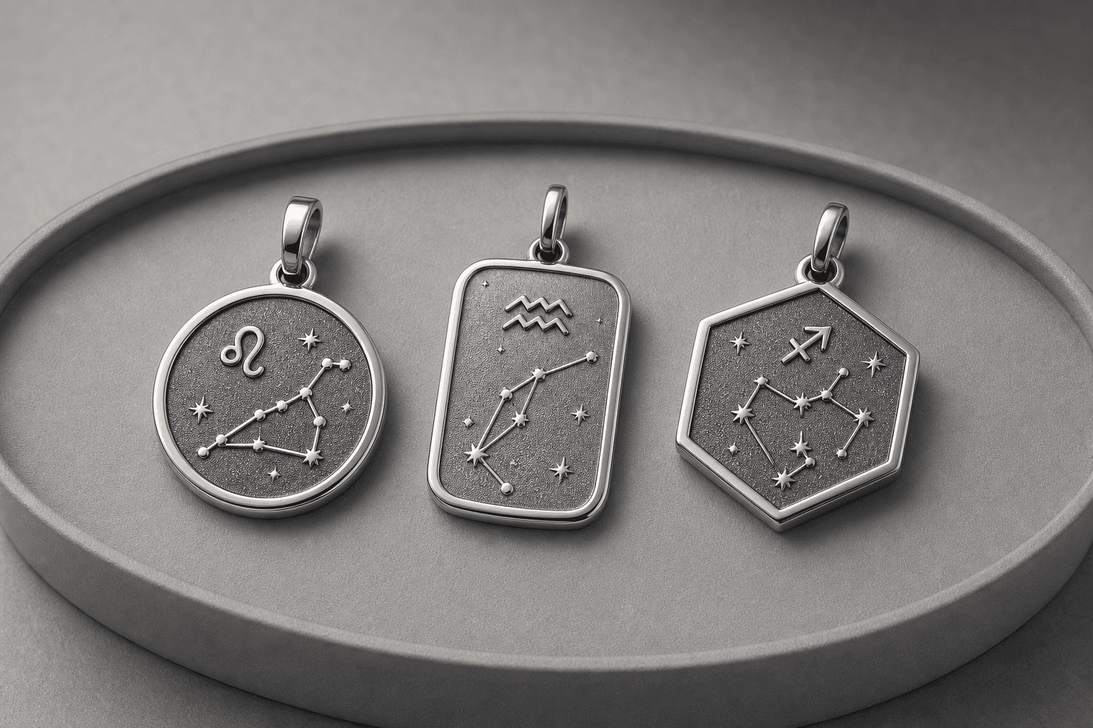 Zodiac Signs Stainless Steel Constellation Charm Wholesale