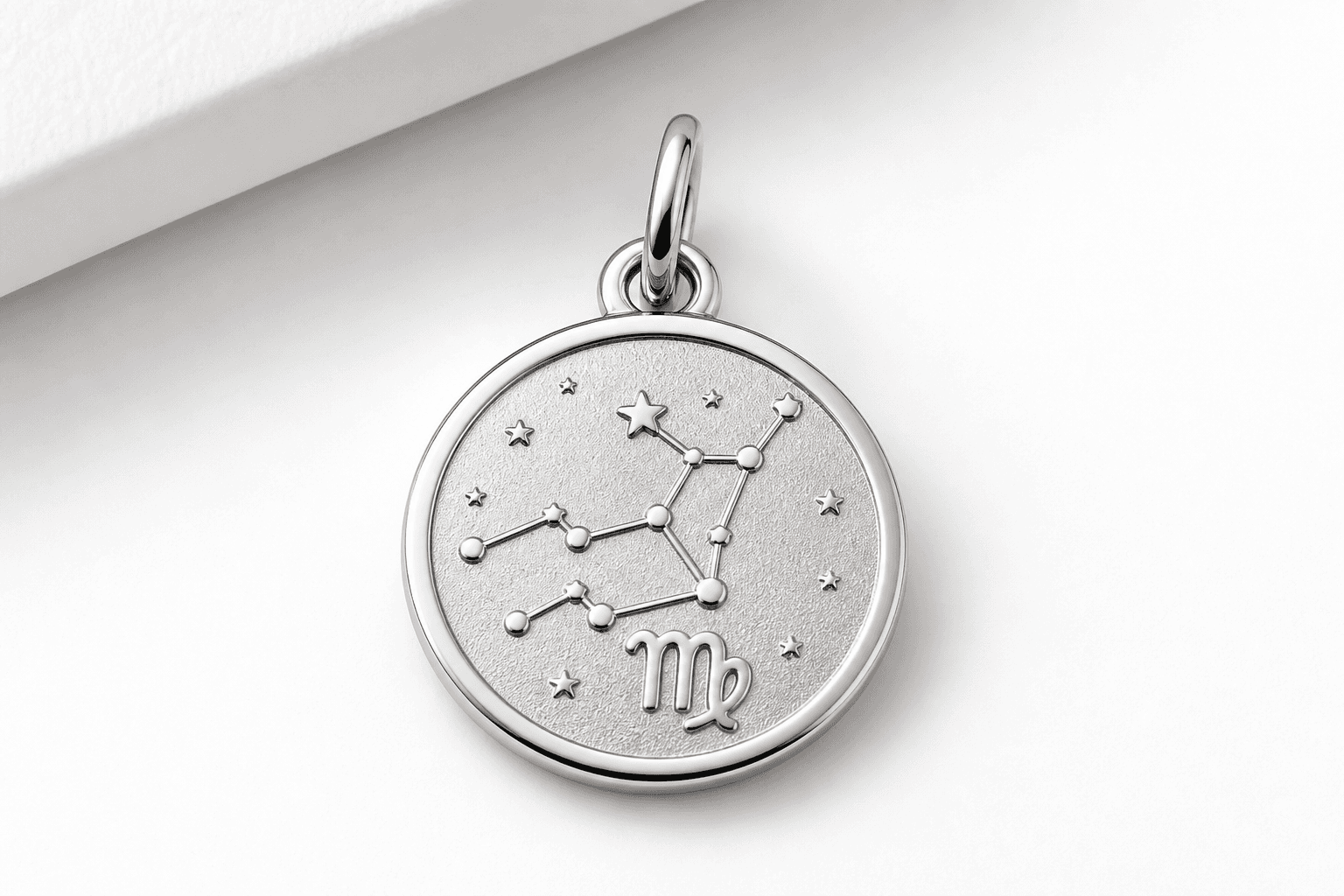 Material: Zodiac Signs 316L Stainless Disc Charm Wholesale
