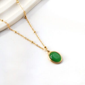 Cat's Eye Pendant Necklace - Image 4