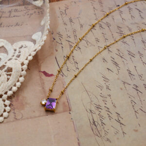 Amethyst Pendant Necklace - Image 4