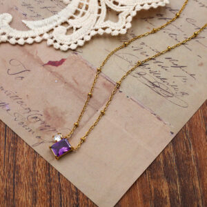 Amethyst Pendant Necklace - Image 2