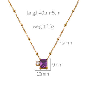 Amethyst Pendant Necklace - Image 5