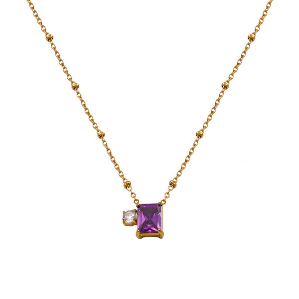 Amethyst Pendant Necklace