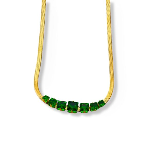 Green Zircon Necklace