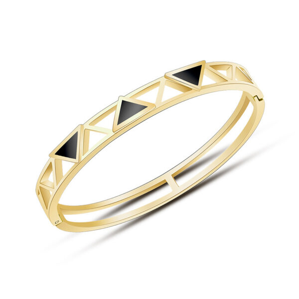 Hollow Triangle Bangle