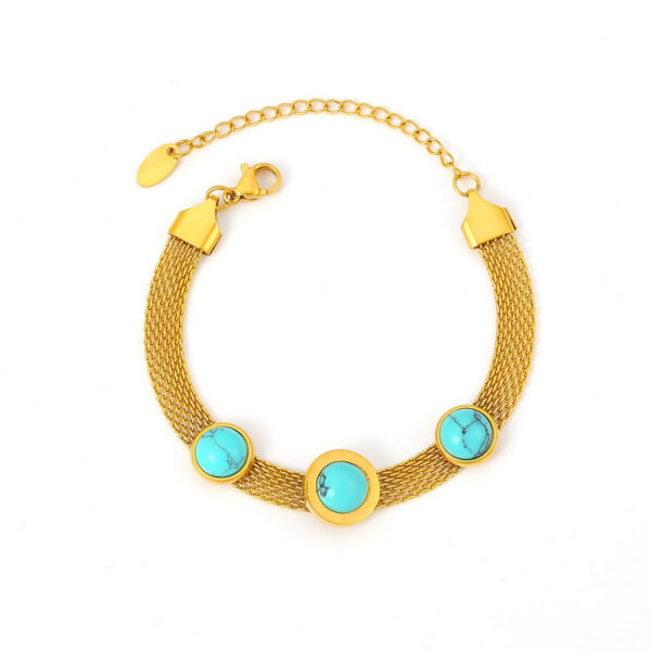 Mesh Turquoise Bracelet