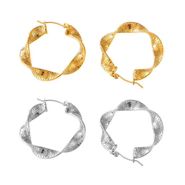 Twist Hoop Earrings