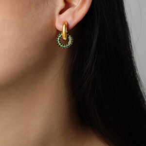 Zircon Pendant Earrings - Image 2