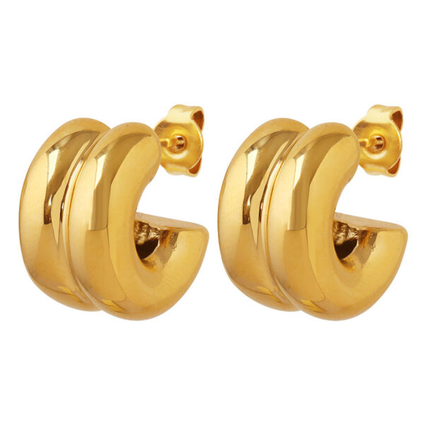 Double C-Shaped Earrings