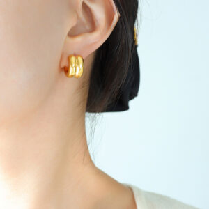 Double C-Shaped Earrings - Image 2