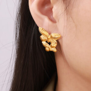 Vintage Butterfly Earrings - Image 2