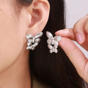 Vintage Butterfly Earrings - Image 3