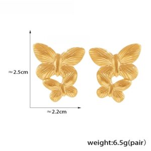 Vintage Butterfly Earrings - Image 4