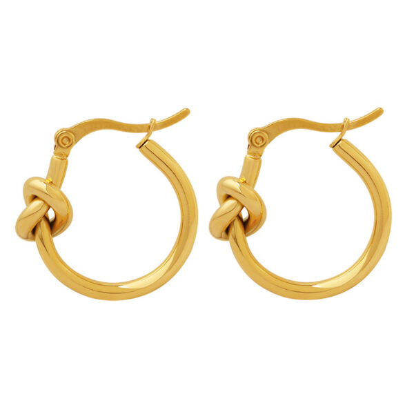 knotted Circle Earrings