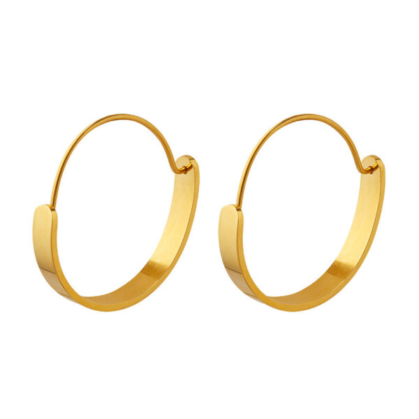 Simple Round Hoop Earrings