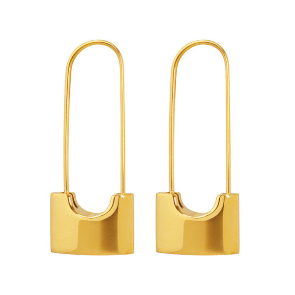 Personalized Lock-Shaped Earrings