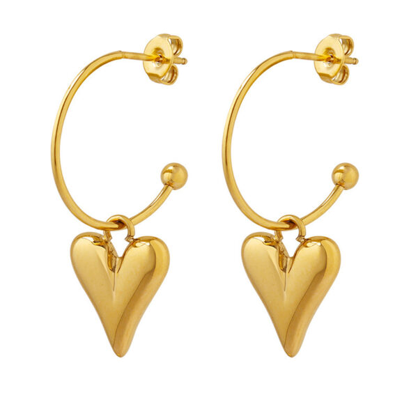 Personalized Heart-Shaped Earrings