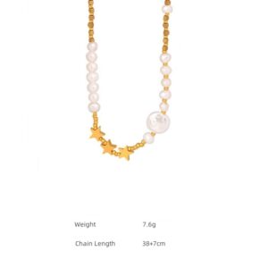 Starry Pearl Necklace - Image 2