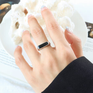 Stainless Steel Rectangular Ring - Image 3