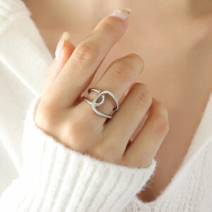 Minimalist Cross Ring - Image 3