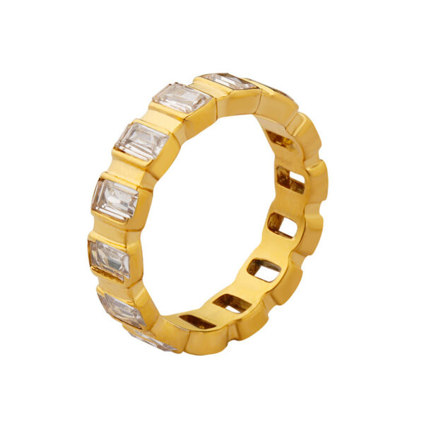 Single Row Design Zirconia Rings