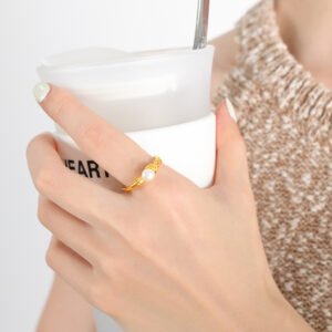 Minimalist Pearl Rings - Image 2