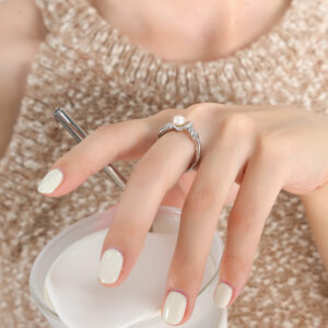 Minimalist Pearl Rings - Image 3