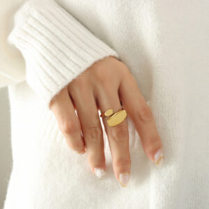 Minimalist Irregular Ring - Image 2