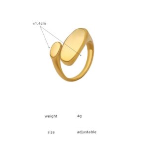 Minimalist Irregular Ring - Image 3