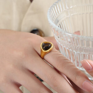 Triangle Stone Ring - Image 2