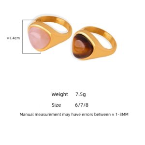 Triangle Stone Ring - Image 6