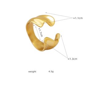 Flowing Curve Ring - Image 4