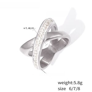 X-Shaped Zirconia Ring - Image 5